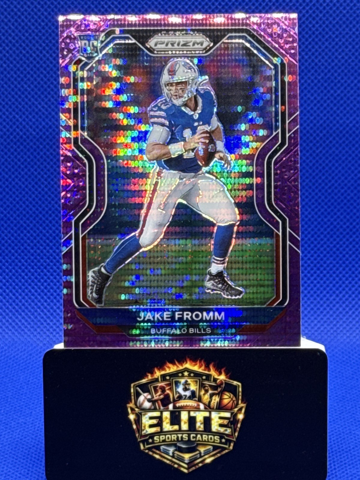 2020 Panini Prizm #310 Jake Fromm Prizm Purple Pulsar