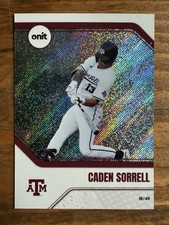 Caden Sorrell 2026 Onit Texas A&M Baseball PLATINUM Parallel /49 SP