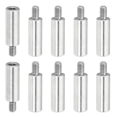 M2.5x12+4mm Album Scrapbook Extension Posts Extension Screw 10Pcs Extension Post