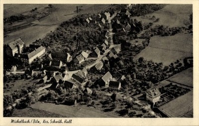 Ak Michelbach an der Bilz Württemberg, Luftbild vom Ort - 11224316