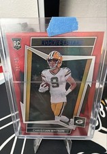 2022 Panini Rookies & Stars - Rookies Christian Watson #127 Red & Blue /35 (RC)