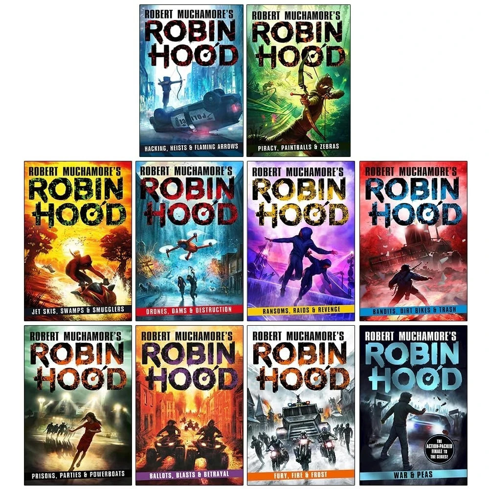 Robin Hood Series 1-10 Books Collection Set by Robert Muchamore War and Peas - Image 4