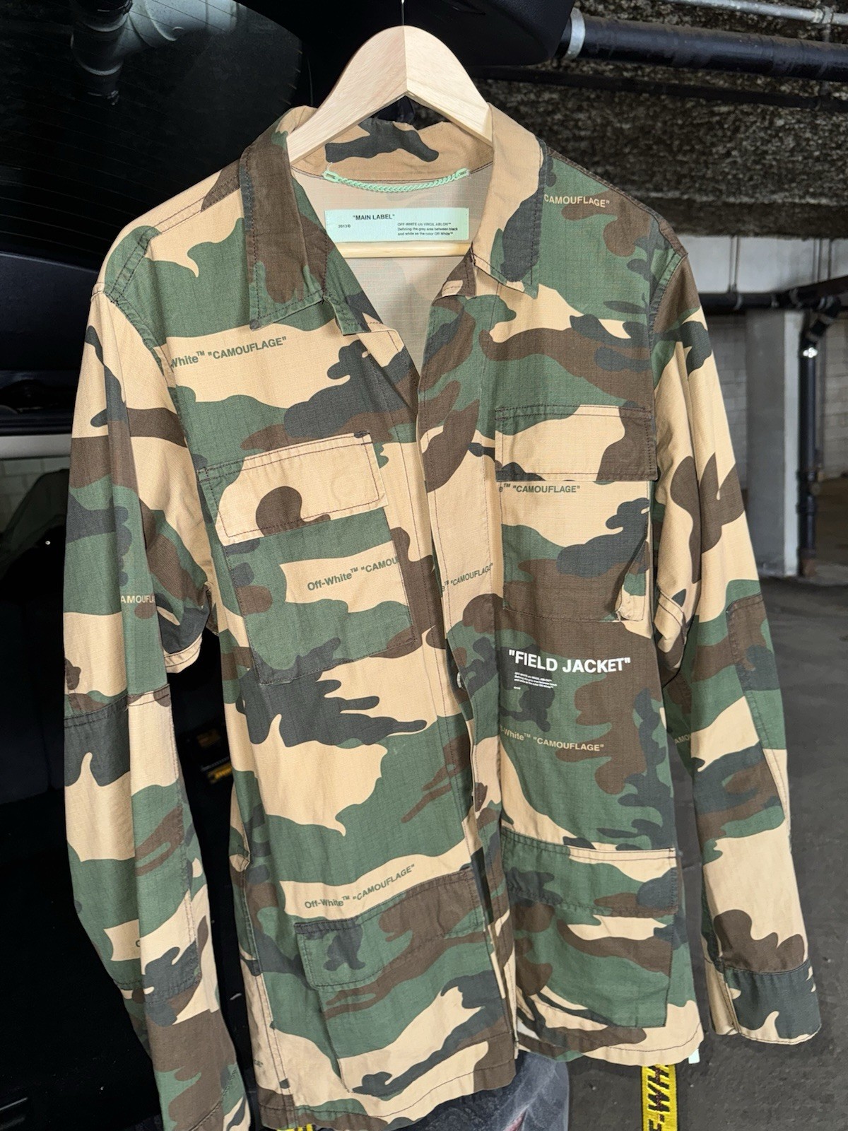 Off White Camo"Field Jacket"  Size Medium - image 1