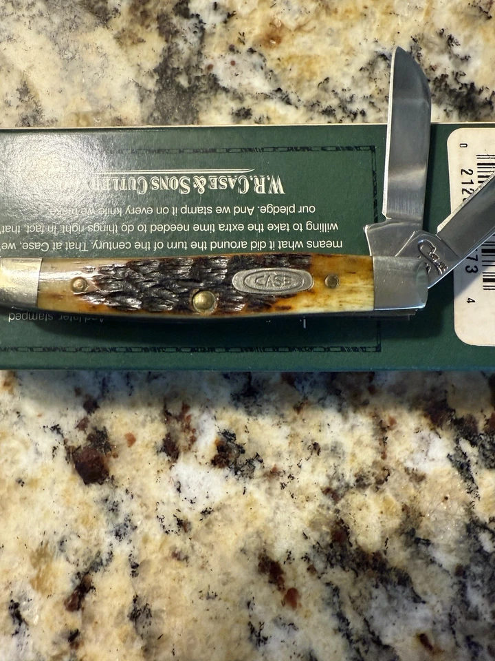 Cuchillo Case 6333 Pequeño Stockman Hermoso Hueso 1996 Foto 2 de 4