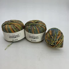 Cascade Yarns Alma 54% Cotton 46% Viscose 2 1/2 Balls 50g 81yd Each Multi Color