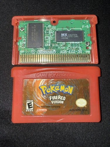Pokemon FireRed Version (Game Boy Advance, 2004) GBA Authentic Tested Saves