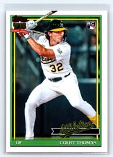 2026 Topps Colby Thomas 1991 (Series One) #T91-6 RC Rookie Athletics