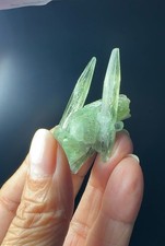 Green aquamarine cluster, natural color and forms, amazing collection 