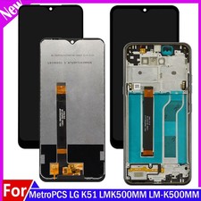 Replacement For LG K51 K500 Display LCD Touch Screen Digitizer Assembly  Frame