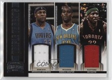 2012 Threads Triple Threats Materials Brendan Haywood Emeka Okafor Ed Davis 05fy