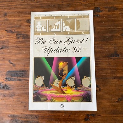 Walt Disney World Eyes & Ears 1992 Special Edition Be Our Guest Beauty and Beast