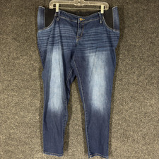 Isabel Maternity by Ingrid  Isabel Jeans Women 16 Blue Denim Dark Wash Skinny