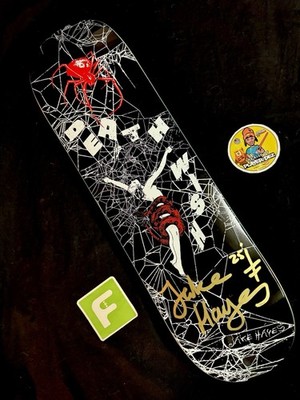 RARE SIGNED Jake Hayes Entangled Deathwish Skateboard Deck