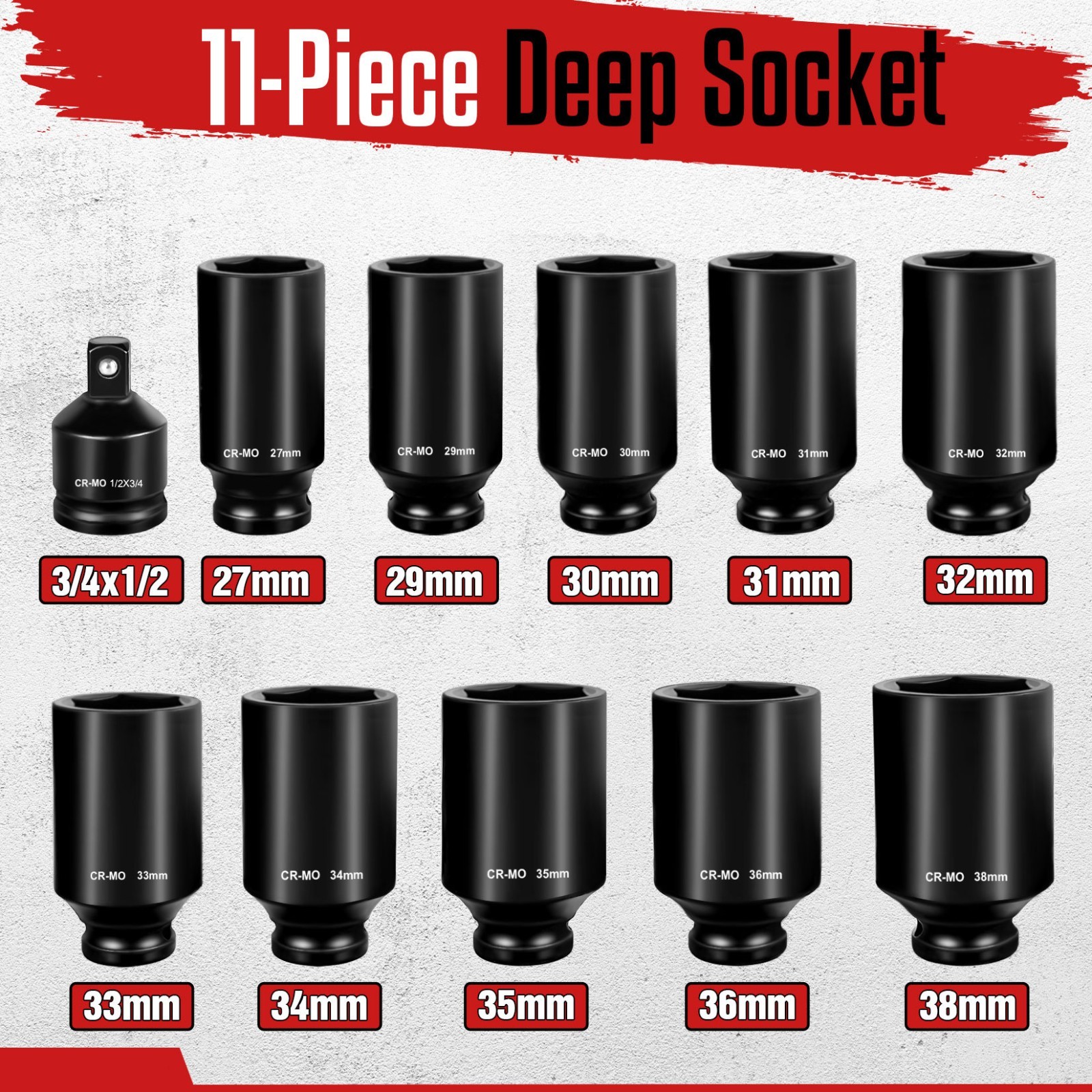 11 Pcs 1/2