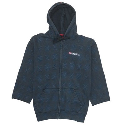 Ecko Unltd Herren Hoodie Blau Full Zip Größe L Regular Fit