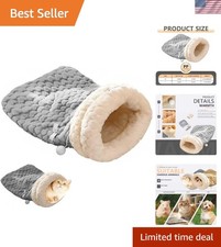Cozy Cat Winter Sleeping Bag - Soft Plush Pet Bed for Indoor Cats  Small Dogs