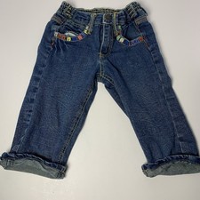 Vintage Mary Kate  Ashley Girls/toddler  Jeans Size 6 Flower embroidery
