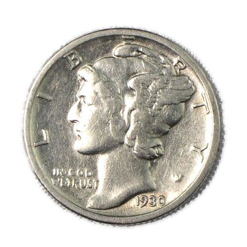 1930-S Mercury Silver Dime San Francisco Almost Uncirculated AU+ - Bild 1 von 2