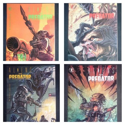 Aliens Vs. Predator #1 2 3 4 Dark Horse Comics Lot Randy Stradley