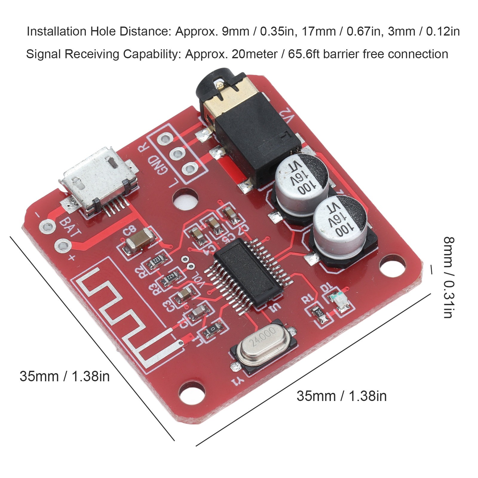 ✿ Audio Receiver Board 5.0 HD Audio MP3 Decoder Wireless Transmission