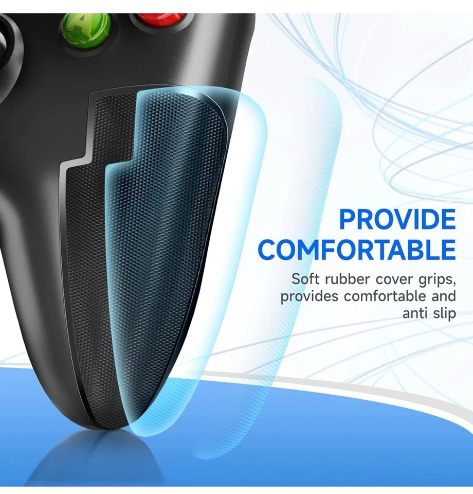 EasySMX Wired Gaming Controller,PC Game Controller Joystick with black  - Image 3 of 4