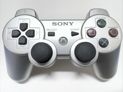 Sony PS3 Dualshock 3 Sixaxis  Controller Silver OEM - Tested Clean