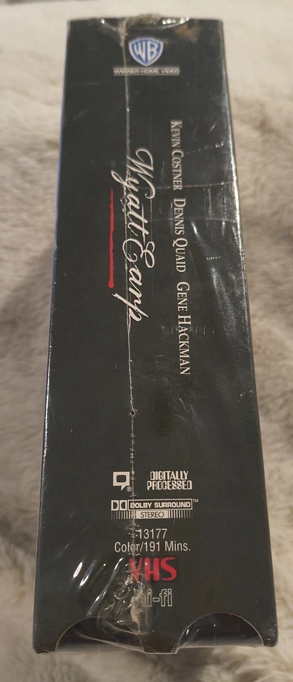FACTORY SEALED Vtg/1994 WYATT EARP WB Collectors Classic Dbl VHS-Costner/Hackman Foto 3 de 4