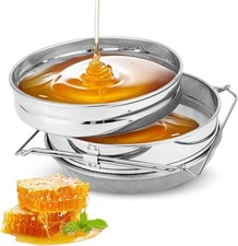 Honig Doppelsieb Honigsieb Edelstahl 2-teilig Honigernte Imker Werkzeug Imkerei