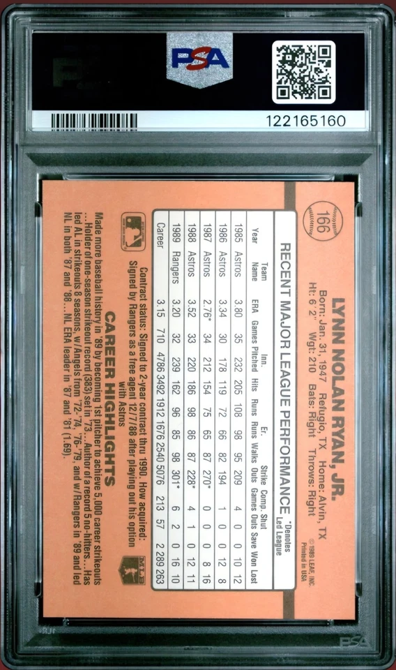 Donruss 1990 - Nolan Ryan #166 Foto 2 de 2