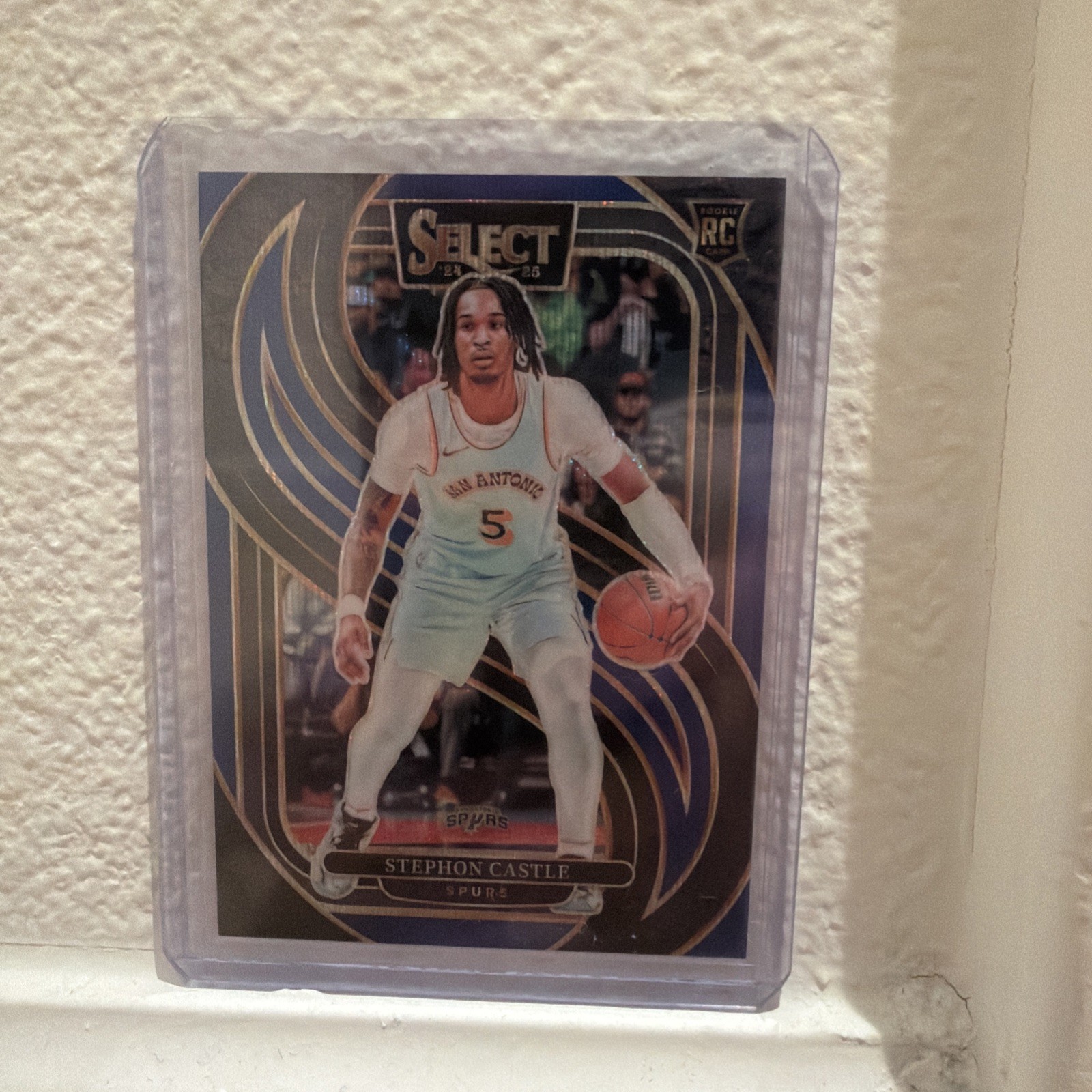 2024-25 Panini Select - Premier Level Stephon Castle #175 Blue Wave Prizm 1/75