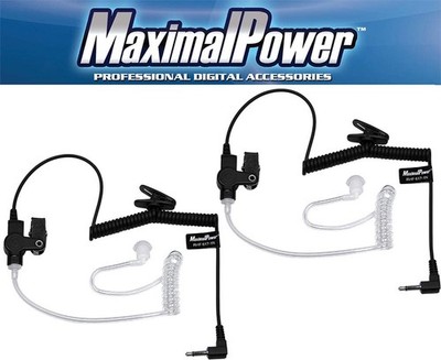 RHF 617-1N X2 3.5mm RECEIVER/LISTEN ONLY Surveillance Headset Earpiece with C...