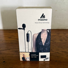 Maono AU-100 Wired Lavalier/Lapel Clip-On Lapel Microphone