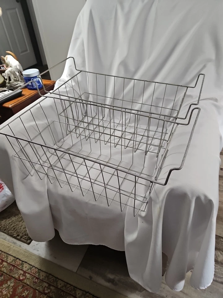 2 Gefriertruhe Körbe 24 cm lang 9,5 tief