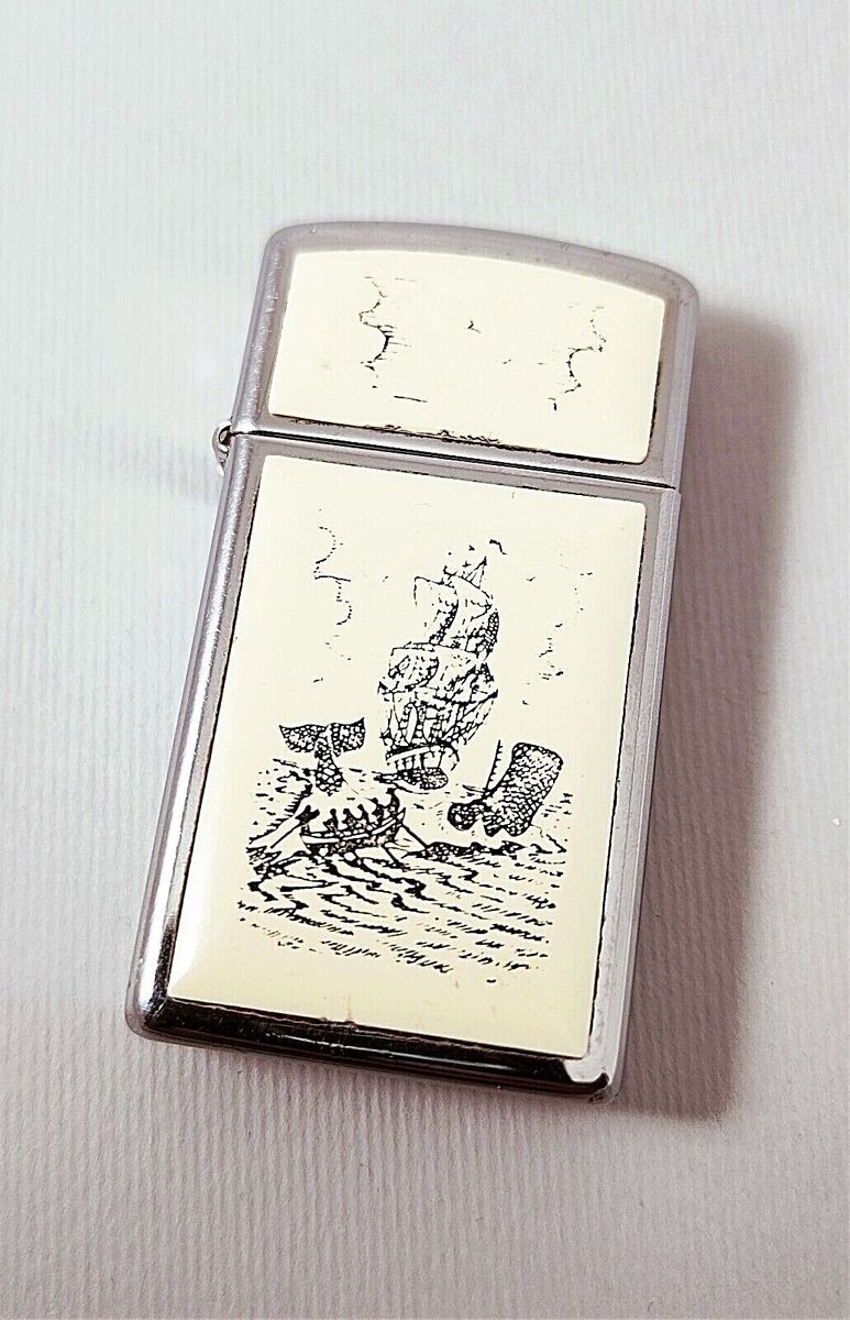 Zippo Lighter G-IX 1993 Model 1659 Slim Scrimshaw 1996 USA Zippo Lighter G-IX 1993 Model 1659 Slim Scrimshaw 1996 USA