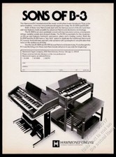 1978 Hammond B3000 B200 organ photo Sons Of B-3 vintage print ad