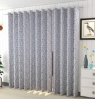 Set of 3 Premium Suede Velvet Room Darkening Curtains for Door 7 Ft