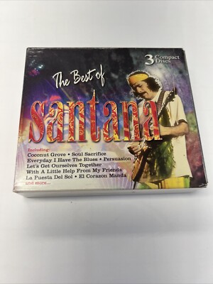 The Best of Santana CD 3 Disc Box Set Soul Sacrifice JAM Jin-Go-Lo-Ba 2001