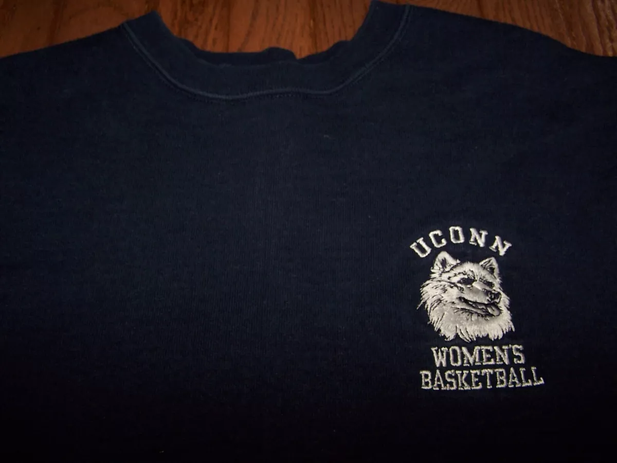 UCONN Women s Basketball Sweatshirt NAVY BLUE Size Medium Pre