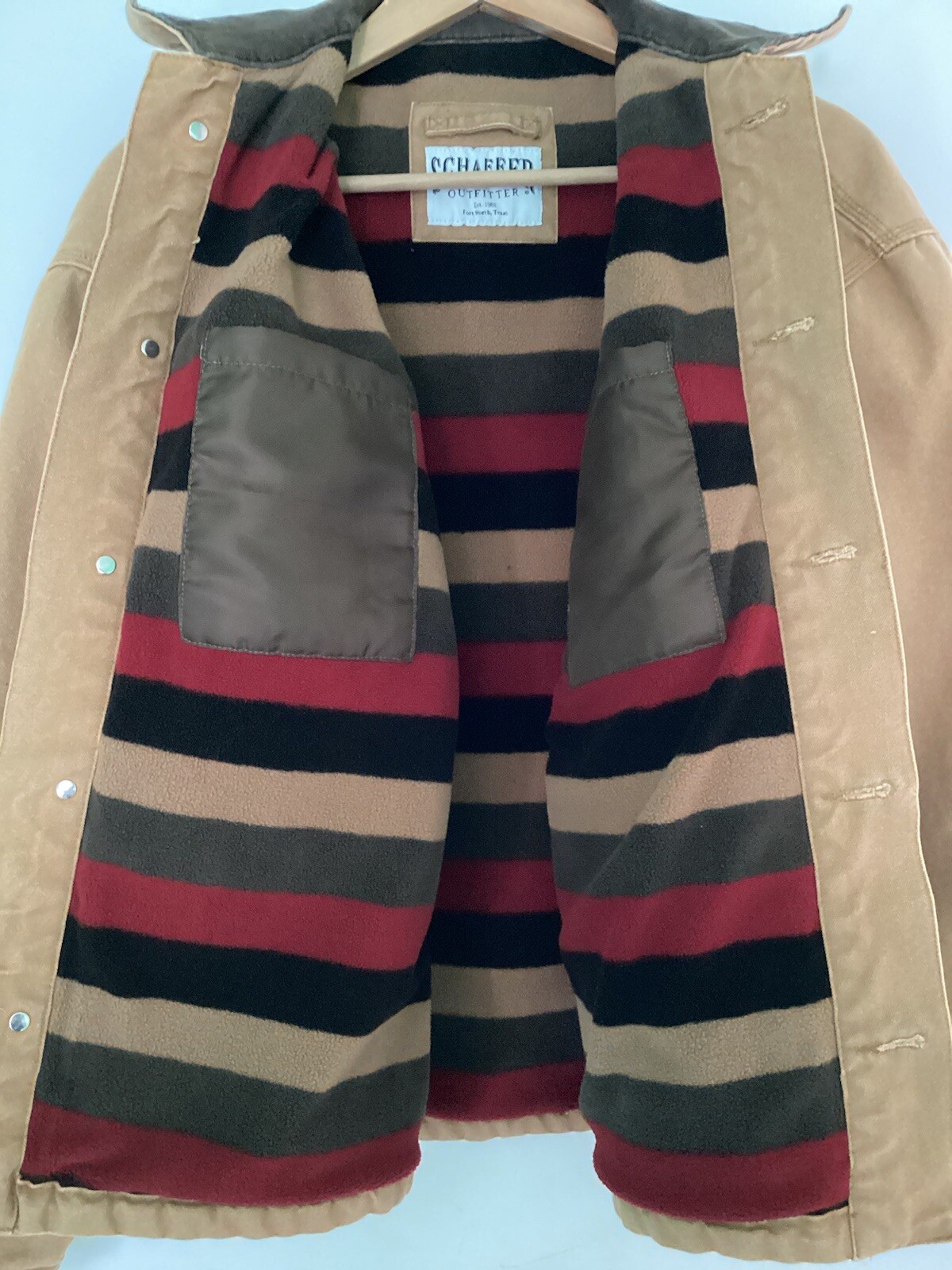 Men’s Schaefer Outfitter Blanket Lined Brush Jacket Large Montana eBay