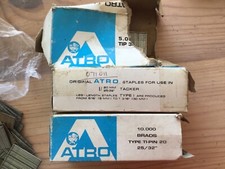 Mixed Selection of Upholstery Tacker Brads By Atro, Tac Wise & Rapesco