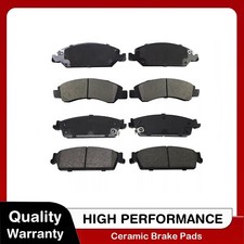 Front & Rear Ceramic Brake Pads for Avalanche Silverado Suburban GMC Sierra 1500
