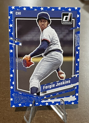 Fergie Jenkins 2023 Donruss INDEPENDENCE DAY Parallel Chicago Cubs 