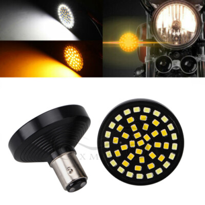 Switchback 1157 LED Turn Signal Lights Bulbs For Harley Dyna Road King Sportster
