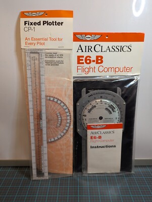 Air Classics E6-B Flight Computer & Fixed Plotter CP-1 Essential Tools Sealed 