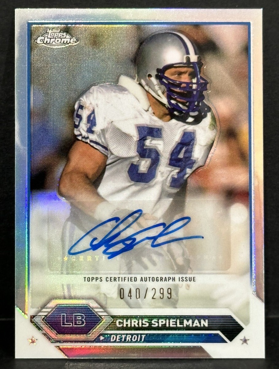PANINI NFLカード DONRUSS SIGNATURE SERIES ELUSIVE INK CHRIS SPIELMAN DETROIT LIONS #EI-CS 送料無料 中古 IT1 PANINI NFLカード DONRUSS SIGNATURE SERIES ELUSIVE INK CHRIS