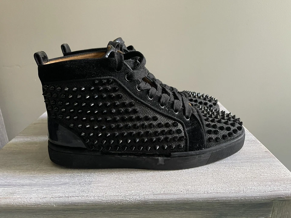 Christian Louboutin Lewis Sneakers Spikes Black Size 39 - image 2 of 4