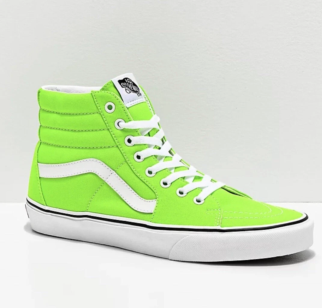 Neon green vans sk8 clearance hi