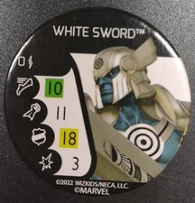 HEROCLIX X-Men X of Swords Minis Game Bystander WHITE SWORD Token