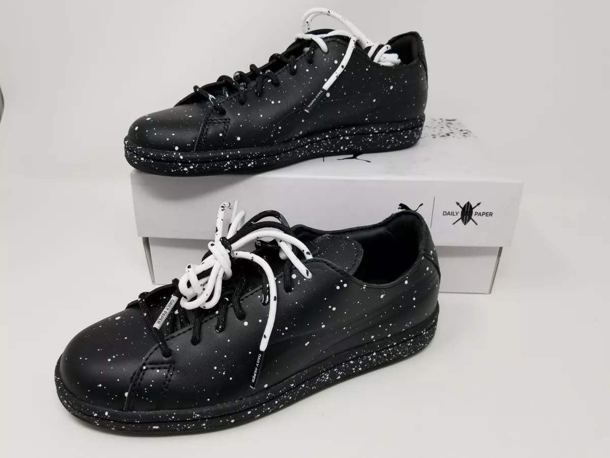 PUMA Puma X DP Match Splatter Black Athletic Shoe Men USA Size 4.5