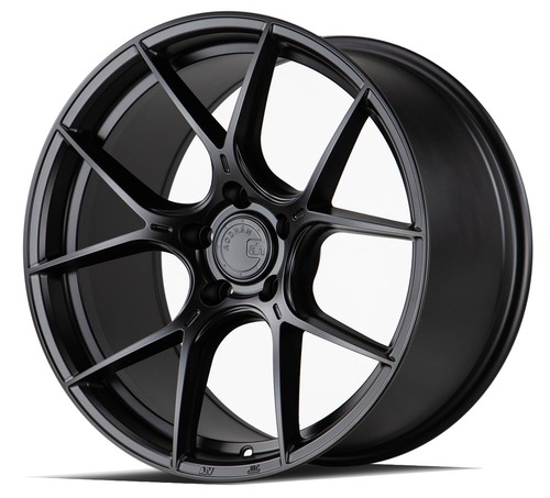 19x9.5 +35 Aodhan AH-11 5x120 Flow Forged Matte Black Wheels (Set of 4) - Picture 3 of 3